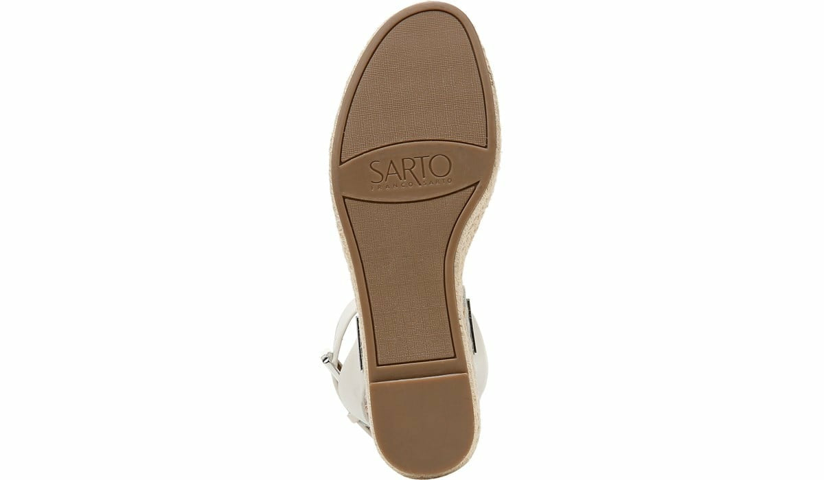 Sarto Lexie Espadrille Platform Sandal - Putty Leather