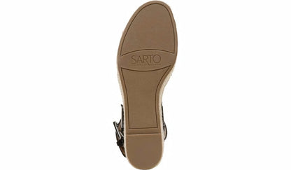 Sarto Lexie Espadrille Platform Sandal - Black Suede