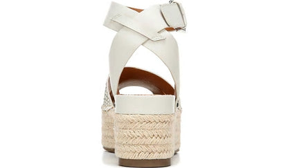 Sarto Lexie Espadrille Platform Sandal - Natural Snake Print Leather