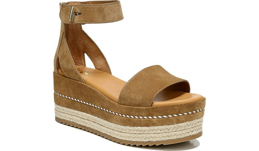 Sarto Messina Espadrille Wedge Sandal - Toasted Barley Suede