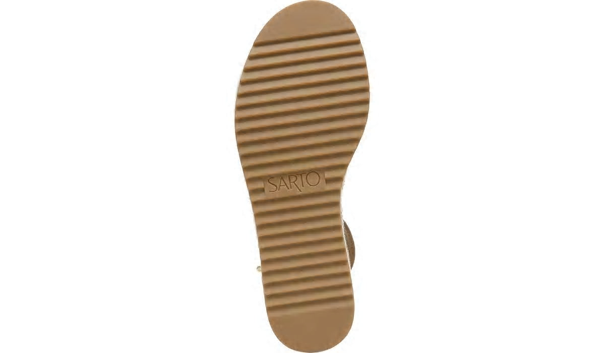 Sarto Messina Espadrille Wedge Sandal - Toasted Barley Suede