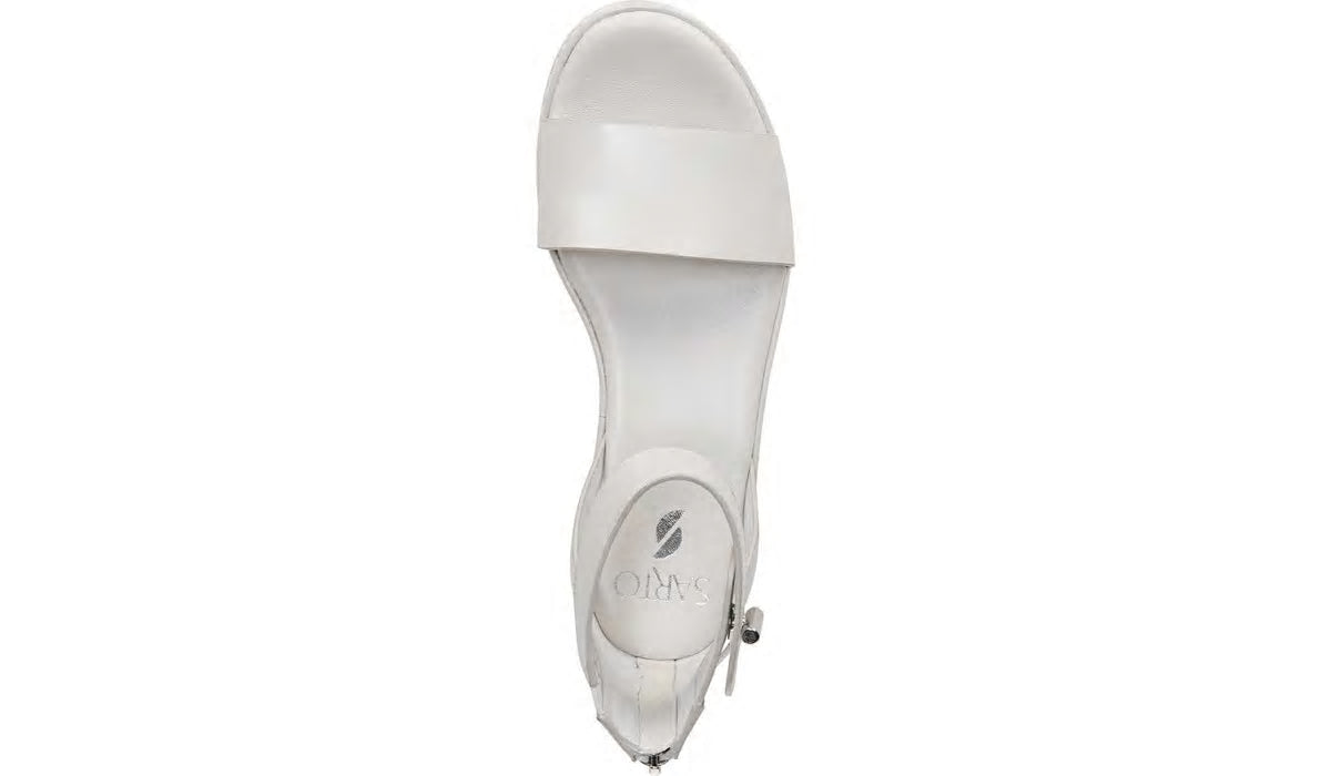 Sarto Messina Espadrille Wedge Sandal - Putty Leather