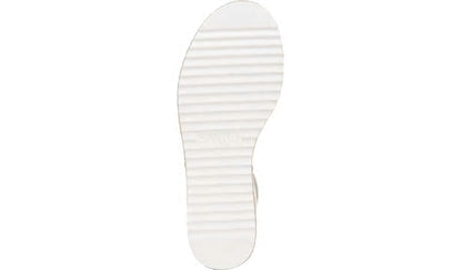 Sarto Messina Espadrille Wedge Sandal - Putty Leather