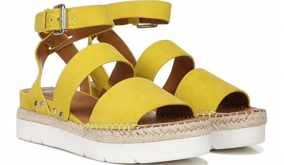 Sarto Calvin 2 Wedge Sandal - Yellow Suede