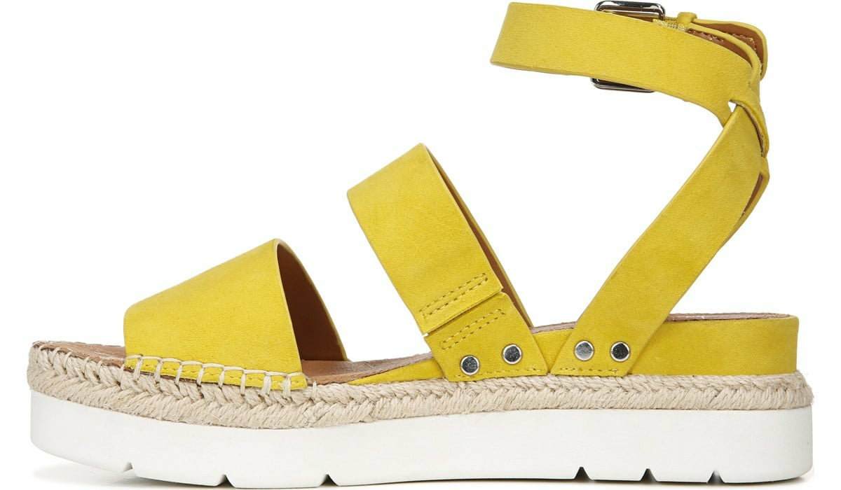 Sarto Calvin 2 Wedge Sandal - Yellow Suede