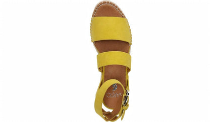 Sarto Calvin 2 Wedge Sandal - Yellow Suede