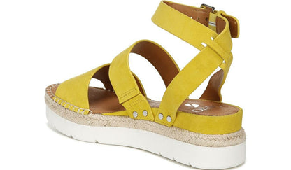 Sarto Calvin 2 Wedge Sandal - Yellow Suede