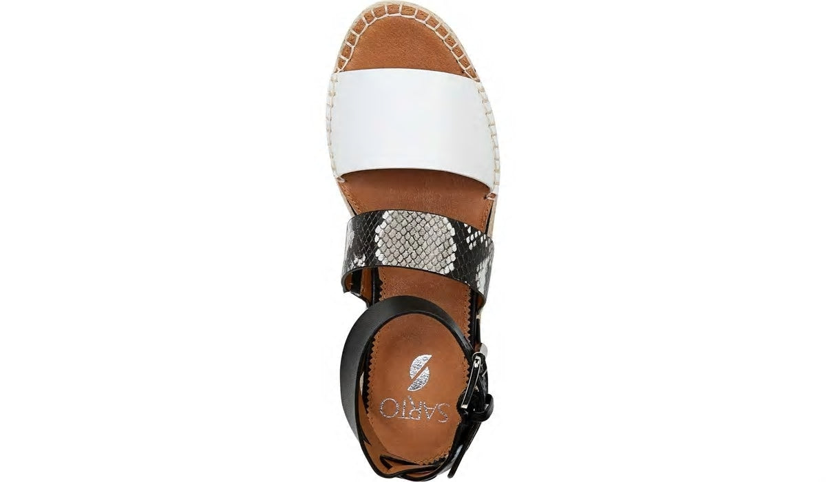 Sarto Calvin 2 Wedge Sandal - Roccia Snake Print Leather