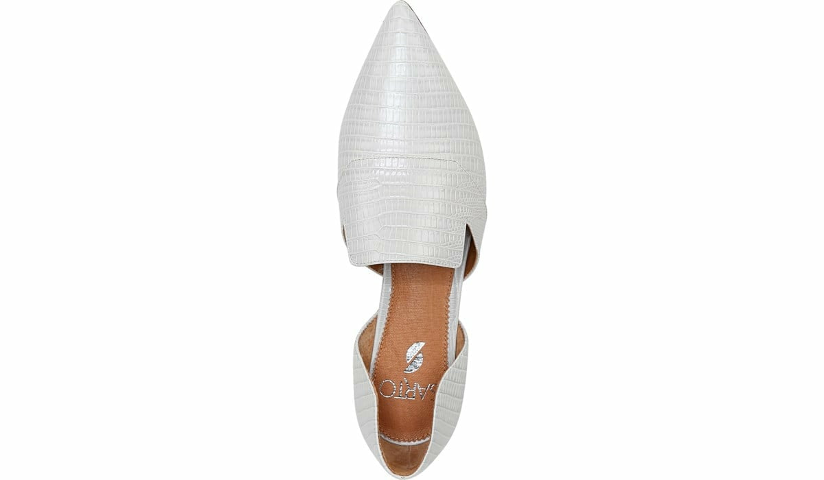 Sarto Toby D'Orsay Flat - Putty Snake Print Leather