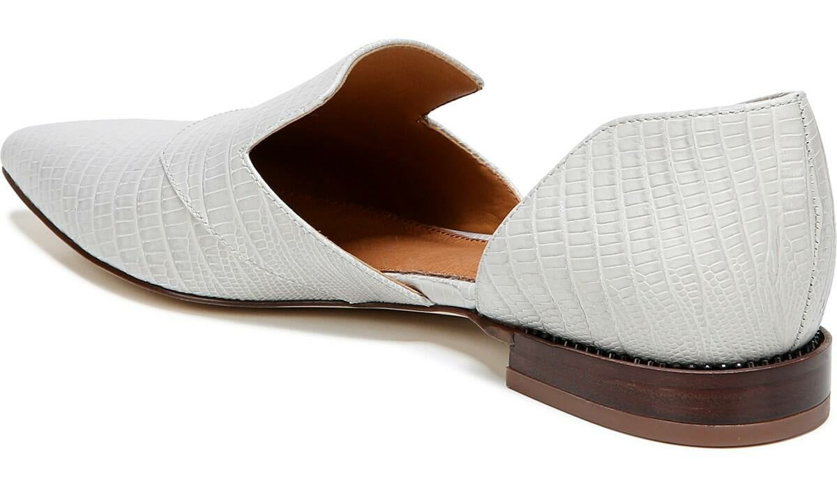 Sarto Toby D'Orsay Flat - Putty Snake Print Leather