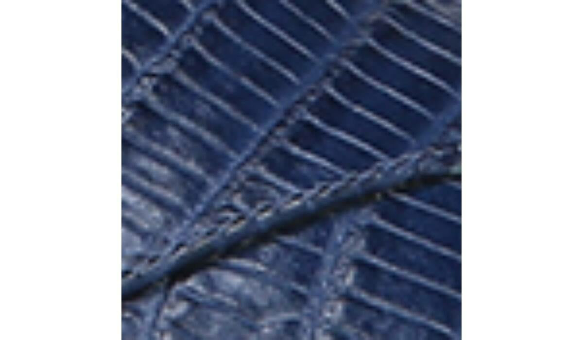 Sarto Toby D'Orsay Flat - Navy Snake Print Leather