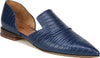 Navy Snake Print Leather
