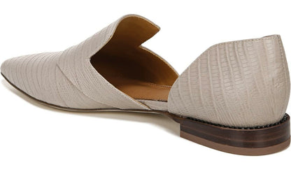 Sarto Toby D'Orsay Flat - Taupe Snake Print Leather