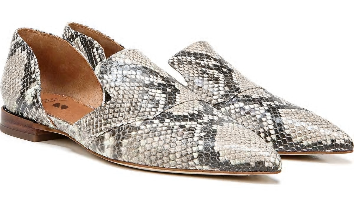 Sarto Toby D'Orsay Flat - Roccia Snake Print Leather