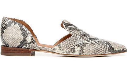Sarto Toby D'Orsay Flat - Roccia Snake Print Leather