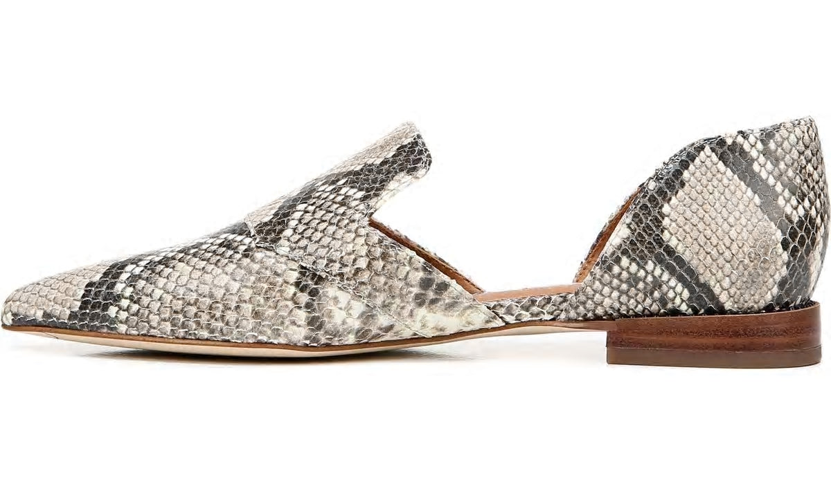 Sarto Toby D'Orsay Flat - Roccia Snake Print Leather