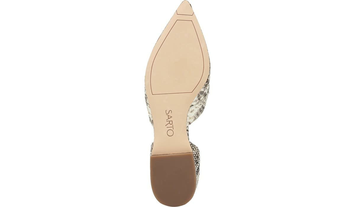 Sarto Toby D'Orsay Flat - Roccia Snake Print Leather