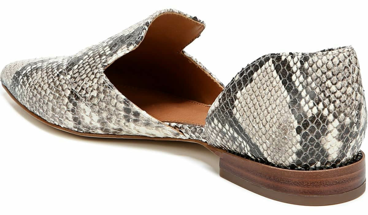 Sarto Toby D'Orsay Flat - Roccia Snake Print Leather