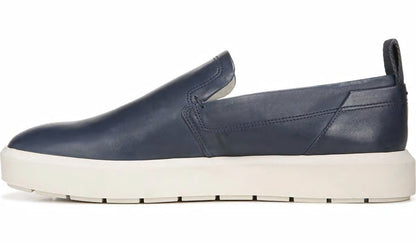 Sarto Prato Slip On Platform Sneaker - Dark Blue Leather