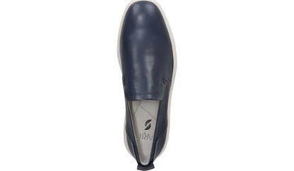 Sarto Prato Slip On Platform Sneaker - Dark Blue Leather