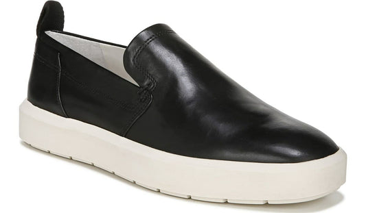 Sarto Prato Slip On Platform Sneaker - Black Leather