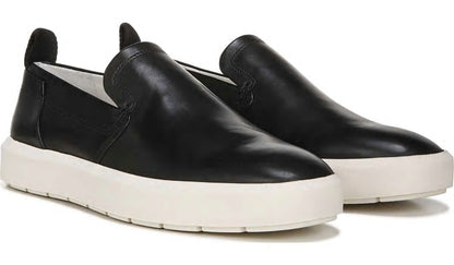 Sarto Prato Slip On Platform Sneaker - Black Leather