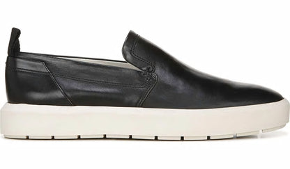 Sarto Prato Slip On Platform Sneaker - Black Leather