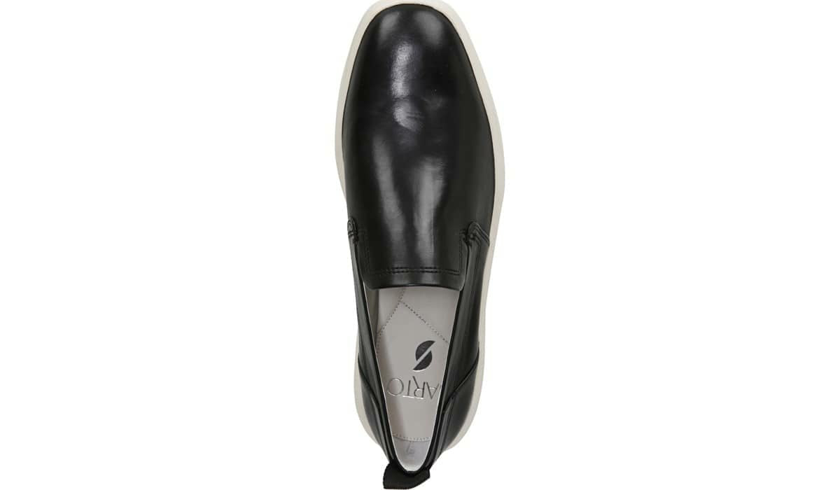 Sarto Prato Slip On Platform Sneaker - Black Leather