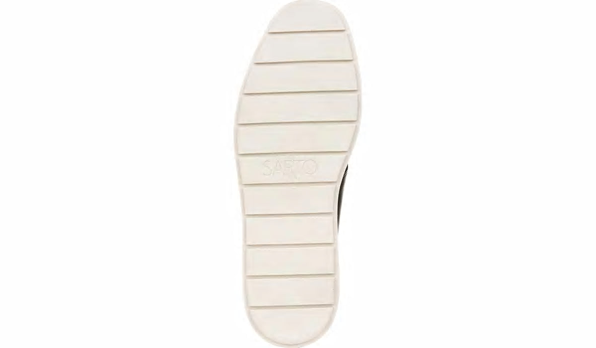 Sarto Prato Slip On Platform Sneaker - Black Leather