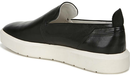 Sarto Prato Slip On Platform Sneaker - Black Leather