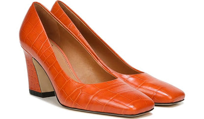 Sarto Graciana Pump - Orange Leather