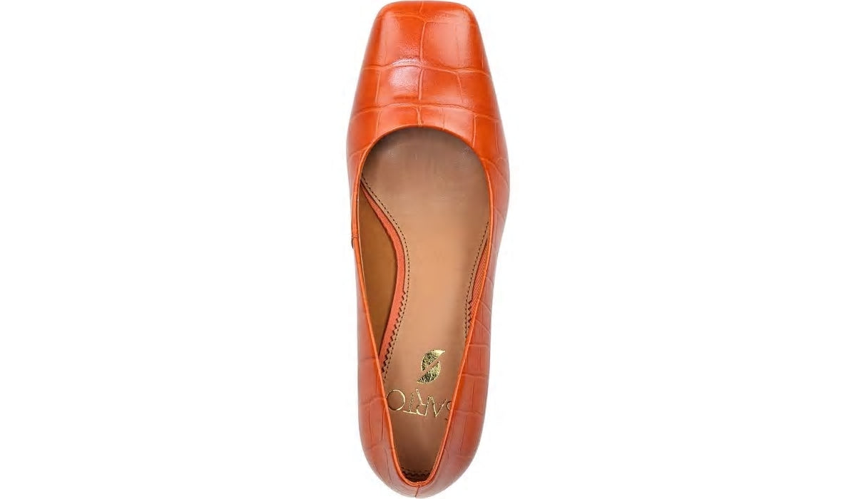 Sarto Graciana Pump - Orange Leather
