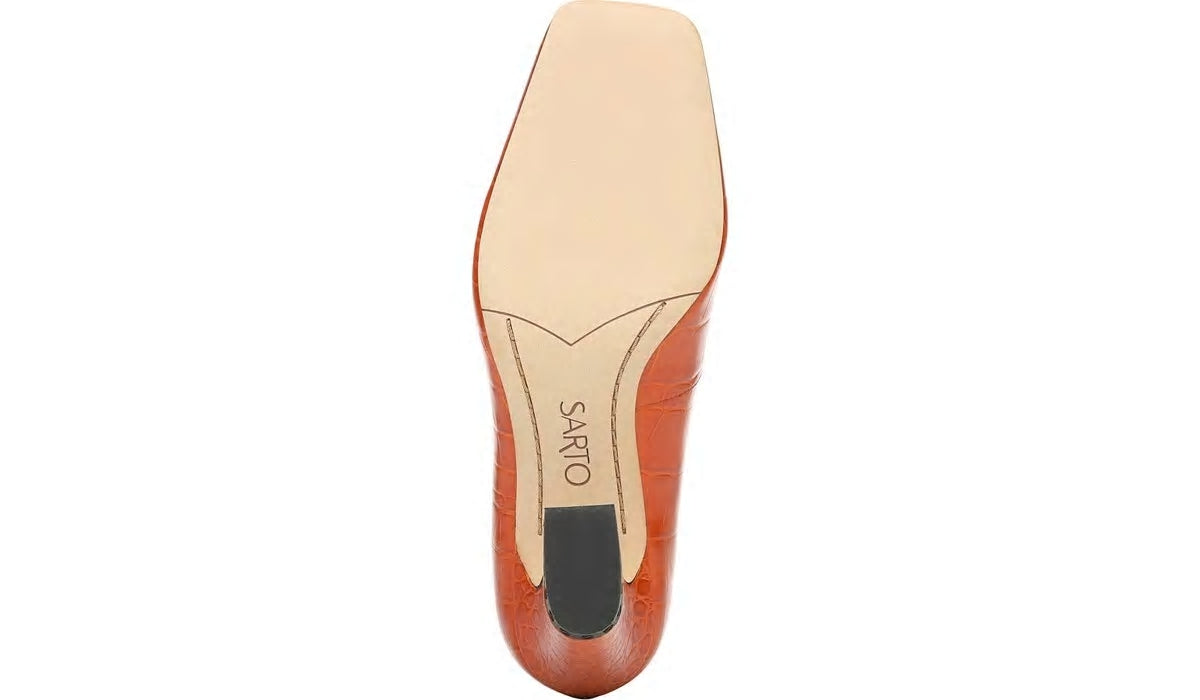 Sarto Graciana Pump - Orange Leather