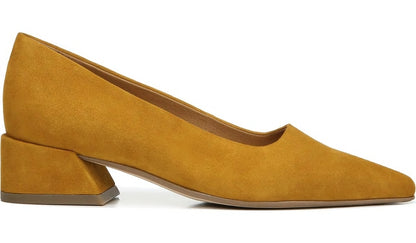 Sarto Modena Block Heel Pump - Ochre Leather