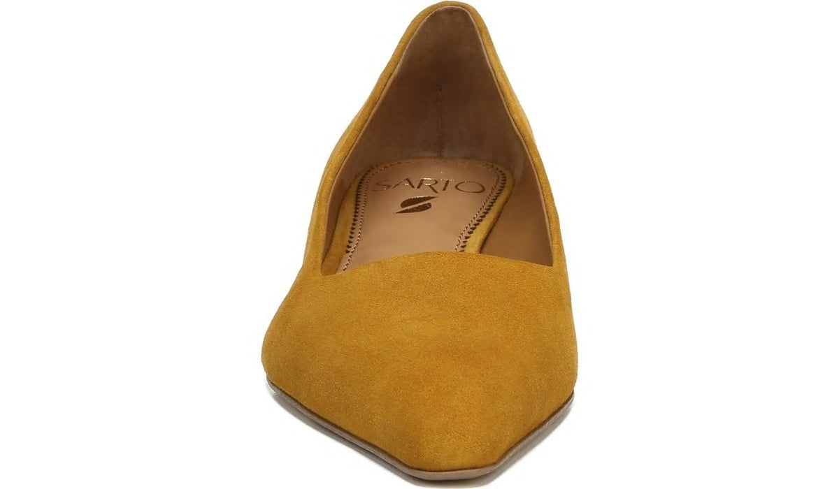Sarto Modena Block Heel Pump - Ochre Leather