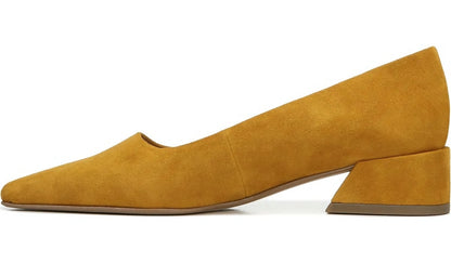 Sarto Modena Block Heel Pump - Ochre Leather