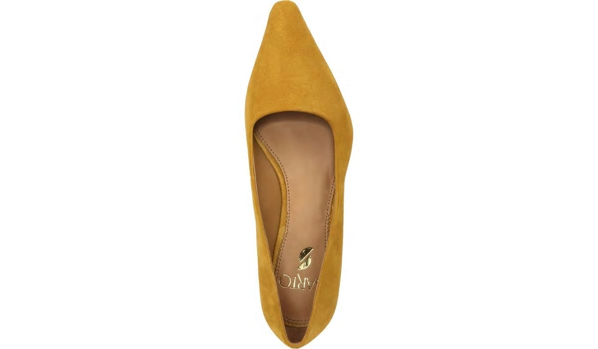 Sarto Modena Block Heel Pump - Ochre Leather