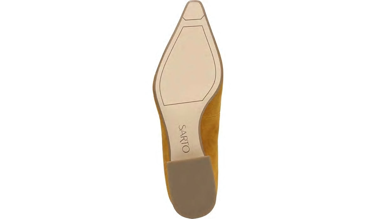 Sarto Modena Block Heel Pump - Ochre Leather