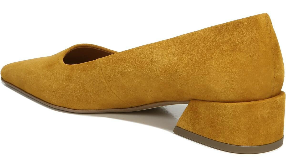 Sarto Modena Block Heel Pump - Ochre Leather