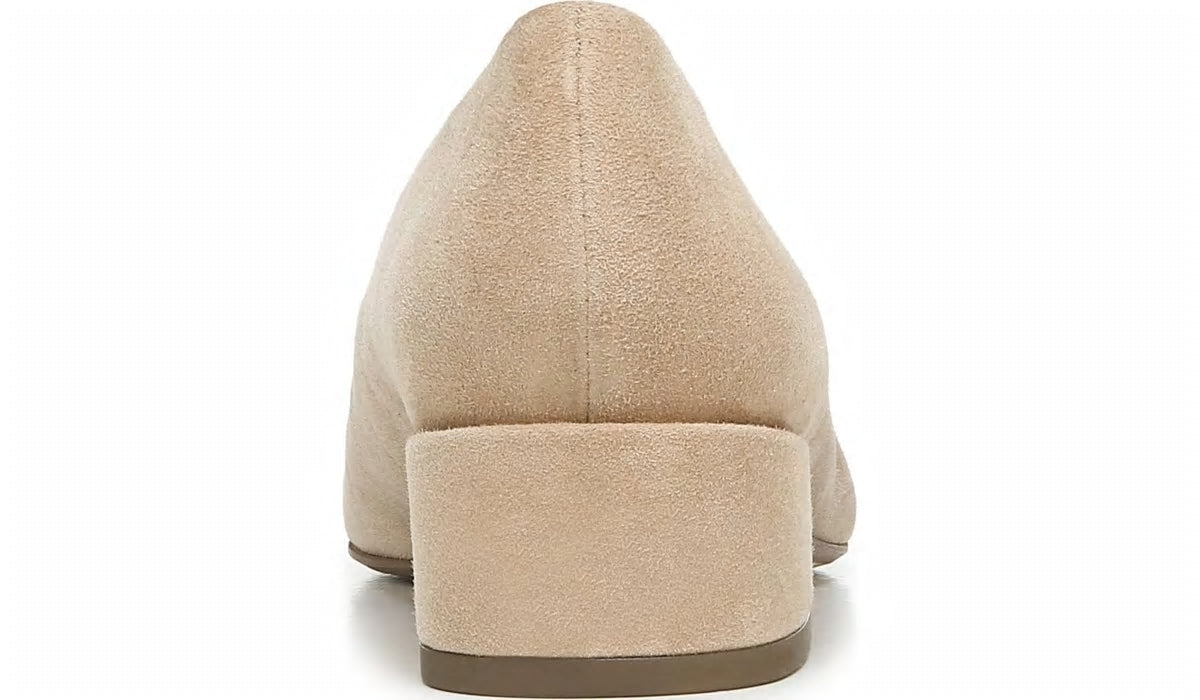 Sarto Modena Block Heel Pump - Nude Leather