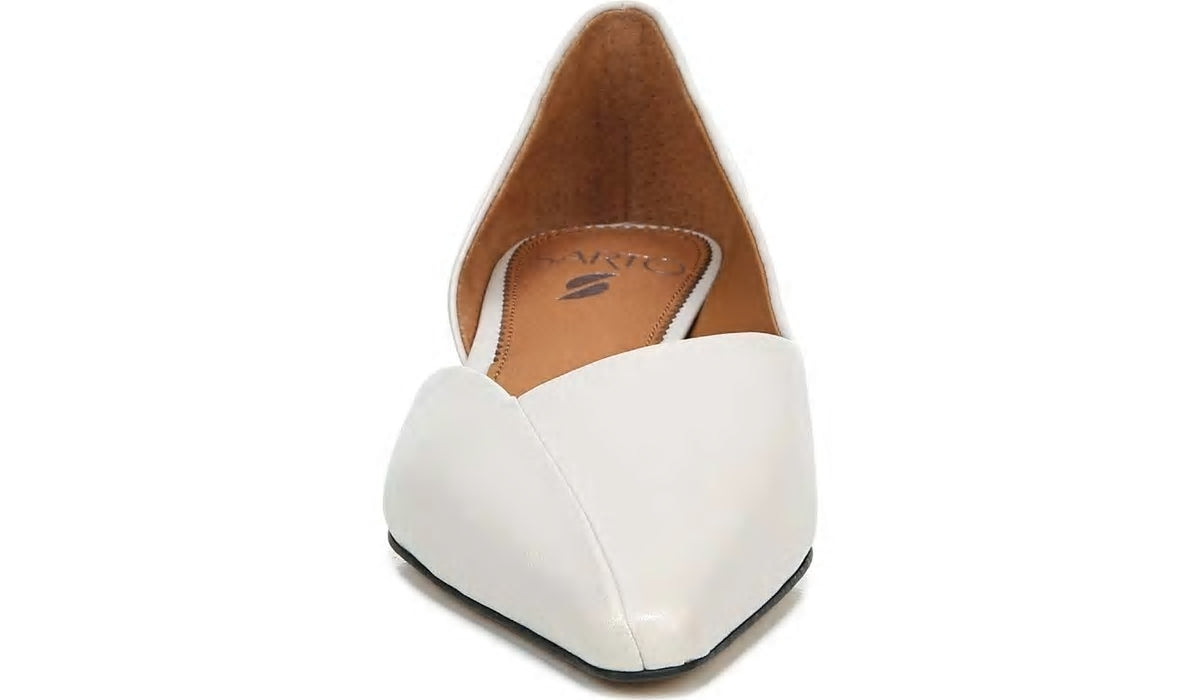 Sarto Monana Block Heel Pump - Bone Leather