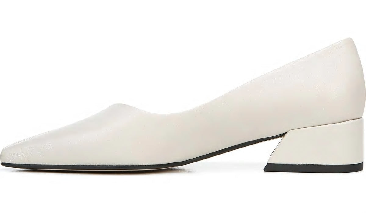 Sarto Monana Block Heel Pump - Bone Leather