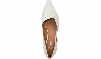 Sarto Monana Block Heel Pump - Bone Leather