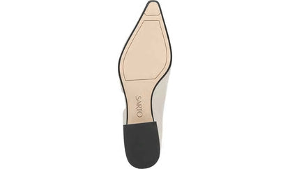 Sarto Monana Block Heel Pump - Bone Leather