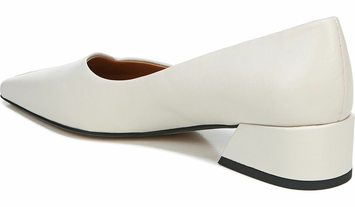 Sarto Monana Block Heel Pump - Bone Leather
