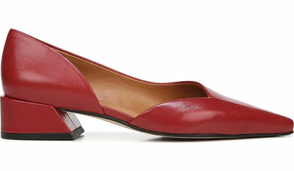 Sarto Monana Block Heel Pump - Campari Leather