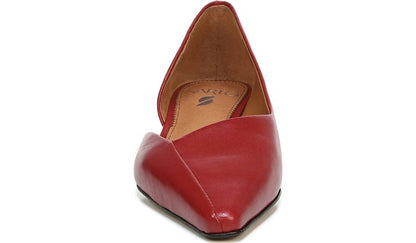 Sarto Monana Block Heel Pump - Campari Leather