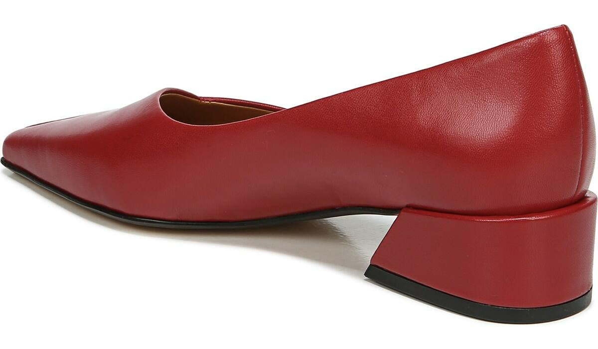 Sarto Monana Block Heel Pump - Campari Leather