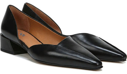 Sarto Monana Block Heel Pump - Black Leather