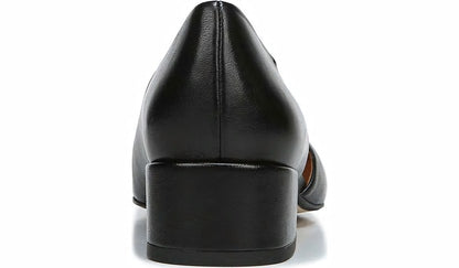 Sarto Monana Block Heel Pump - Black Leather